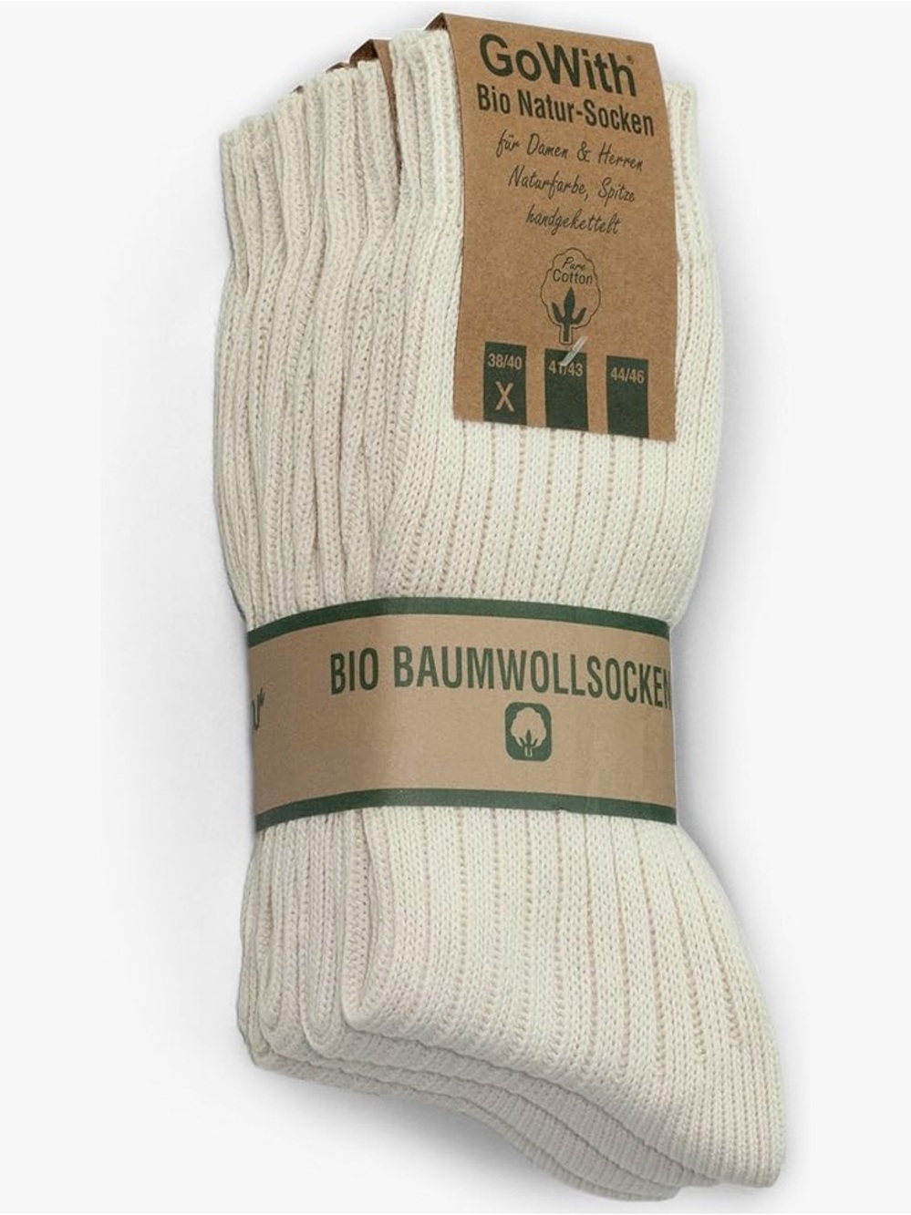 NWT 1 Pair GoWith Cotton Socks